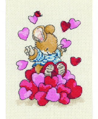 Anchor Country Companions Cross Stitch Kit - Tom With Hearts (CTM0109)