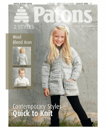 Patons - 2 Styles Contemporary Styles Quick to Knit - Leaflet 3850