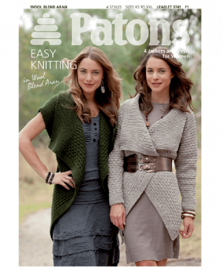 Patons - 4 Jackets and Vests for Women - Leaflet 3741