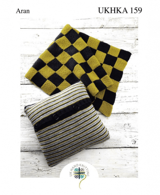 UK Hand Knit Assoc. - Aran Blanket and Cushion (UKHKA 159)
