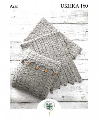 UK Hand Knit Assoc. - Aran Blanket and Cushion (UKHKA 160)