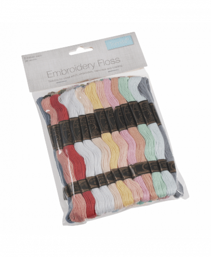Trimits Embroidery Thread - Pastel Pack of 36 (FLOSS2)