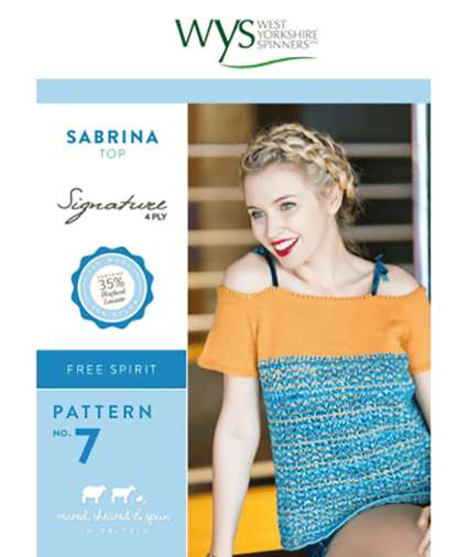 West Yorkshire Spinners Signature 4 Ply - Pattern No 7 - Sabrina Top