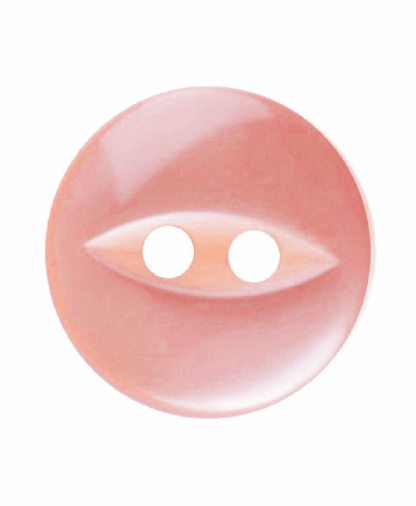 Round Fisheye Button - 18 Lignes (11mm) - Coral (G033918_007)