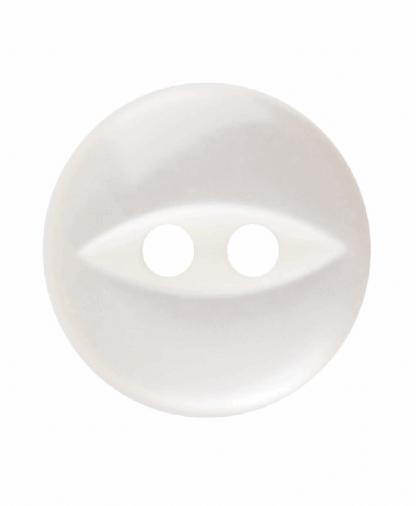Round Fisheye Button - 18 Lignes (11mm) - Cream (G033918_042)