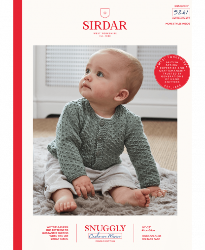Sirdar - Snuggly Cashmere Merino Pattern - Cardigan (5241)
