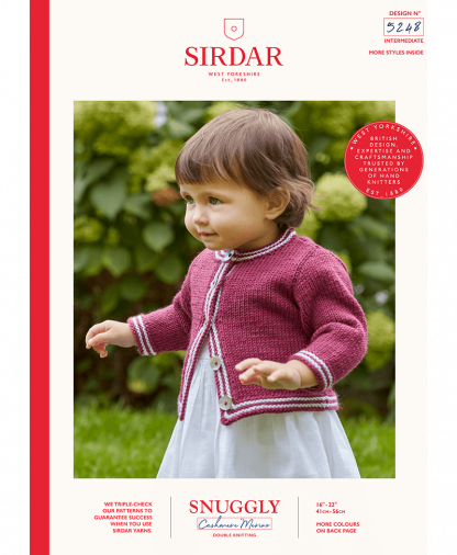 Sirdar - Snuggly Cashmere Merino Pattern - Cardigan (5248)