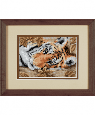 Dimension _Gold Collection Petite Cross Stitch Kit - Beguiling Tiger (D65056)