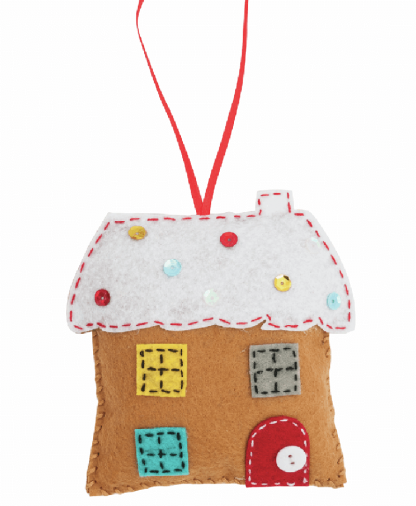Trimits - Make Your Own Felt Decoration Kit - Gingerbread House (GCK027)