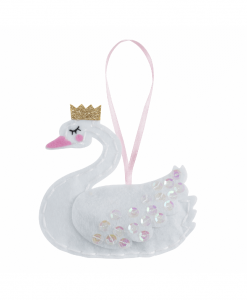 Trimits - Make Your Own Felt Decoration Kit - Swan with Crown (GCK075)