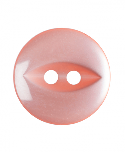 Round Fisheye Button - 22 Lignes (14mm) - Coral (G033922_7)