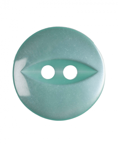 Round Fisheye Button - 22 Lignes (14mm) - Turquoise (G033922_35)