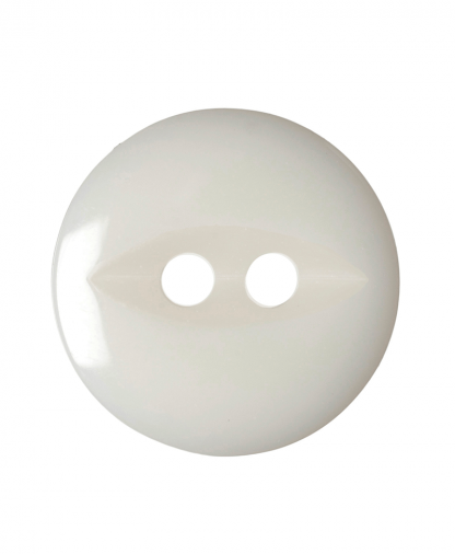 Round Fisheye Button - 22 Lignes (14mm) - White (G033922_101)