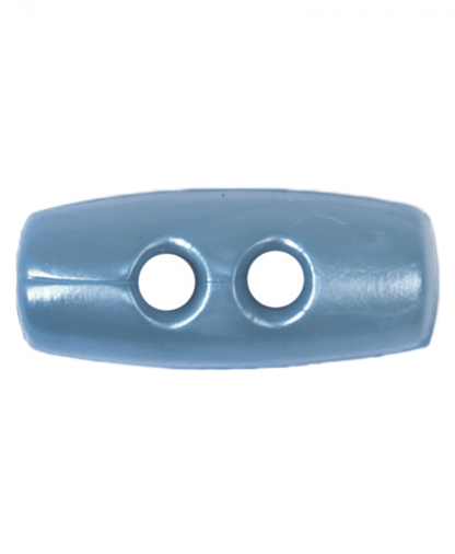 Plastic Toggle - Two Hole - 15mm - Blue (2B_2238)