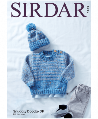 Sirdar 5285 Sweater and Hat in Snuggly Doodle DK