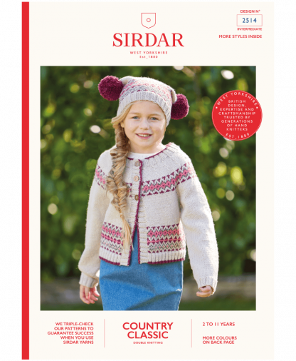 Sirdar 2514 Cardigan and Hat in Country Classic DK