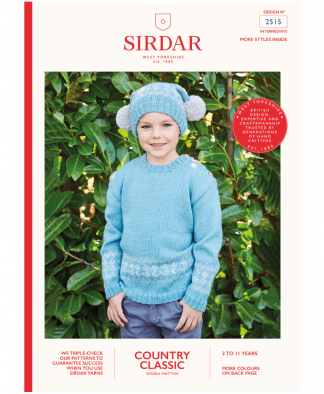 Sirdar 2515 Sweater and Hat in Country Classic DK