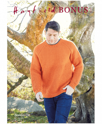 Sirdar 8286 Man's Sweater in Hayfield Bonus DK