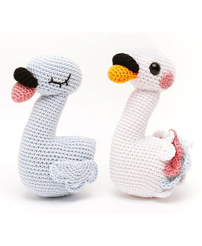 Sirdar Happy Cotton Book 3 - Mr and Mrs Swan Finished