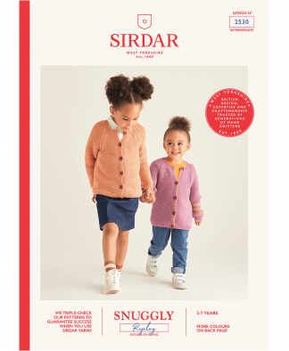 Sirdar 2530 Girls Cardigans in Snuggly Replay
