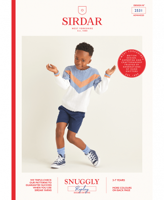Sirdar 2531 Boys Sweater in Snuggly Replay