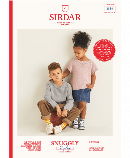 Sirdar 2536 Long and Short Sleeved Sweaters in Snuggly Replay