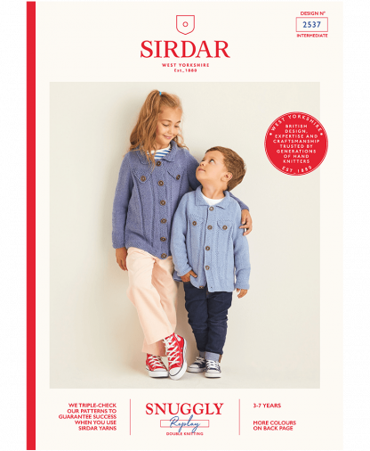 Sirdar 2537 Childrens Crew Neck Jumper in Snuggly Replay