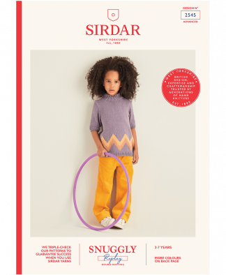 Sirdar 2545 Girls Sweater in Snuggly Replay