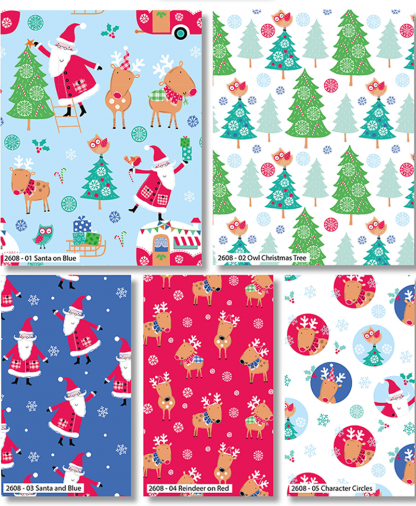 Craft Cotton Co - Santa and Reindeer - Fat Quarters