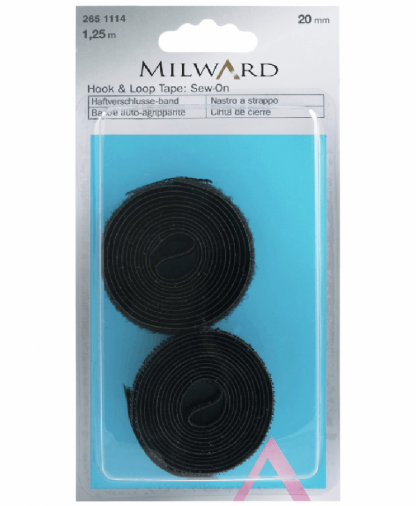 Milward Hook and Loop Tape - Black
