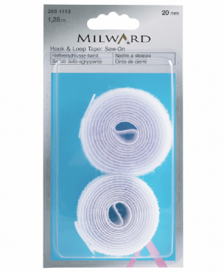 Milward Hook and Loop Tape - White