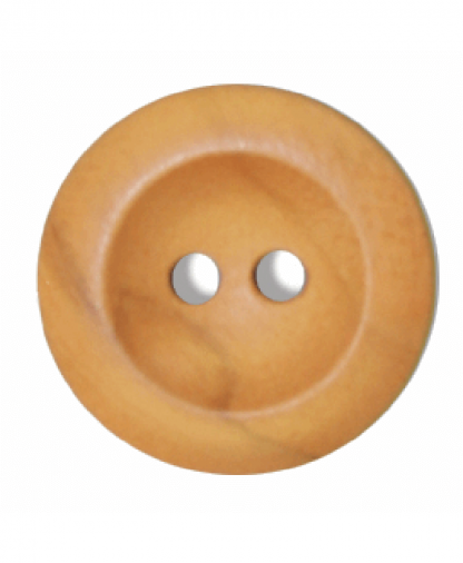 Round Olive Wood Button - Size 36 (23mm) (G176336)
