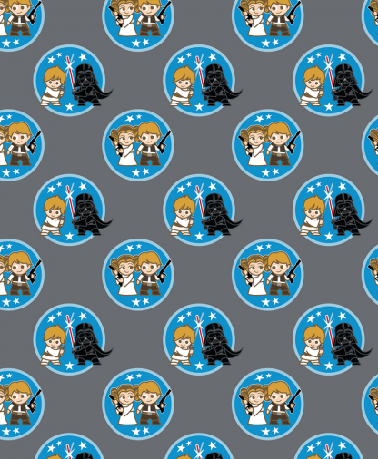 Craft Cotton Co - Star Wars - Fabric Collection - Kawaii Duo Tokens (73010428)