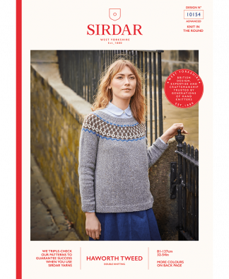 Sirdar 10154 Fair Isle Sweater in Sirdar Haworth Tweed