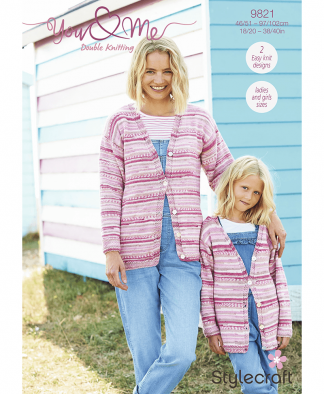 Stylecraft 9821 Cardigan and Sweater in You & Me (Leaflet)