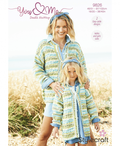 Stylecraft 9826 Cardigan and Sweater in You & Me (Leaflet)