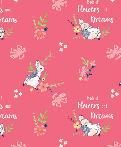 Craft Cotton Co - Peter Rabbit - Flowers and Dreams - 01 Flowers & Dreams (2727-01)