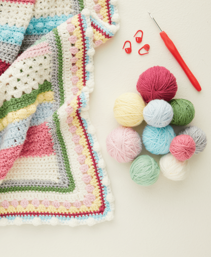 Hayfield Bonus DK Sweet Blossom Blanket Crochet Along