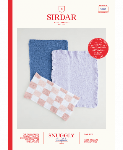 Sirdar 5403 Blankets in Snuggly Snowflake Chunky
