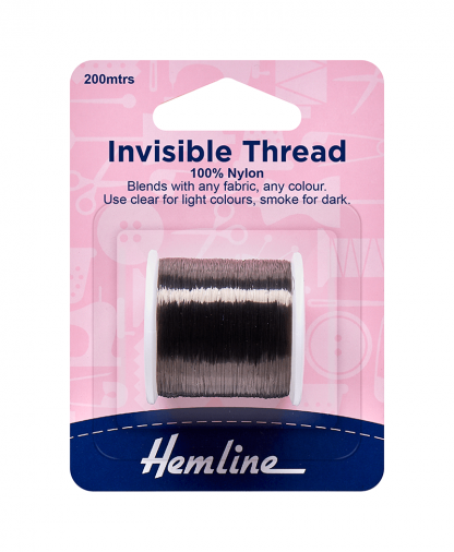 Hemline Invisible Thread Smoke (H241)