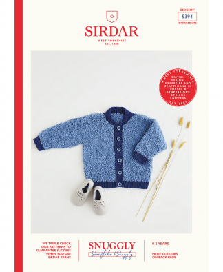 Sirdar 5394 Jacket in Snuggly Snowflake Chunky