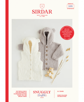 Sirdar 5395 Hooded Gilet & Jacket in Snuggly Snowflake Chunky