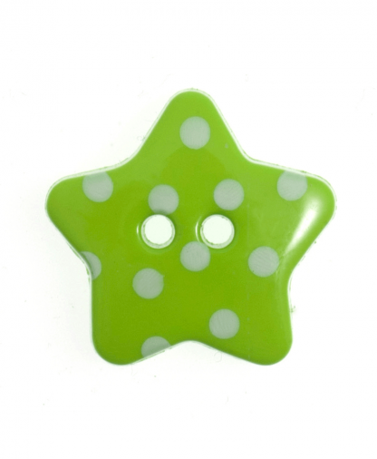 Spotty Star Button - 28 Lignes (18mm)