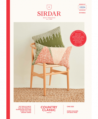 Sirdar 10234 Swiss Darned and Intarsia Cushions in Sirdar Country Classic Worsted