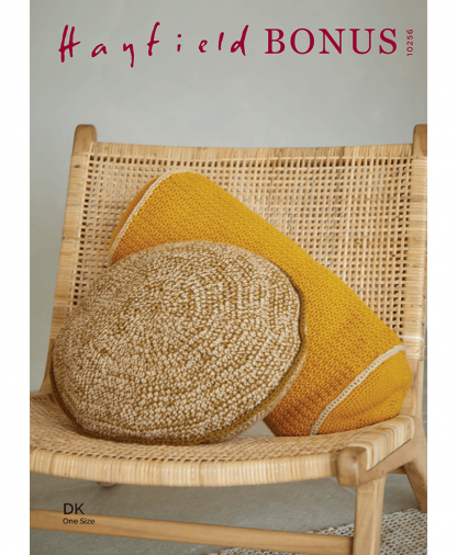 Sirdar 10256 Crochet Cushions in Hayfield Bonus DK