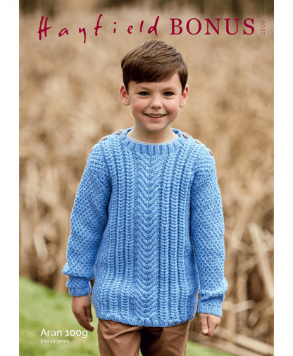 Sirdar 2506 Childrens Sweater in Bonus Aran