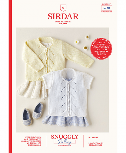Sirdar 5348 Long & Short Sleeved Cardigan in Snuggly Soothing DK