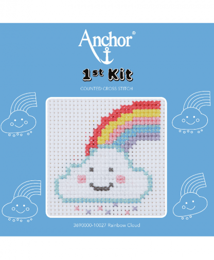 Anchor 1st Kit Counted Cross Stitch - Rainbow Cloud (10027)