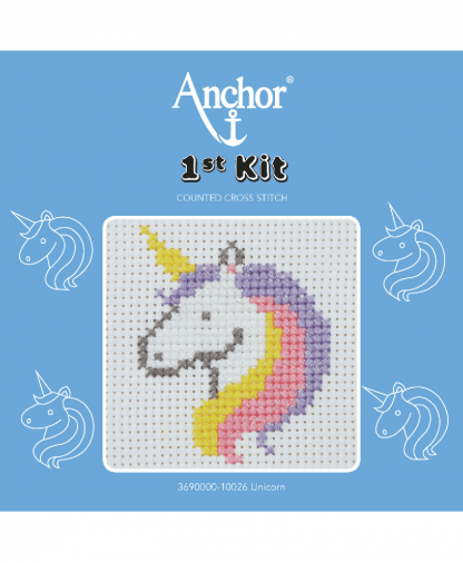 Anchor 1st Kit Counted Cross Stitch - Unicorn (10026)
