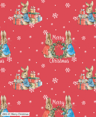 Craft Cotton Co - Peter Rabbit Christmas Traditions - Fabric Collection